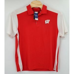 Wisconsin Badgers Collegiate College Golf Polo Shirt Men's Size XL New Very Soft
